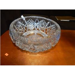 HEAVY LARGE CRYSTAL BOWL