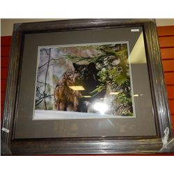 FRAMED - HAND SIGNED OPEN EDITON - THE HUNTER - JAMES T JONES - GALLERY ESTIMATE - $675