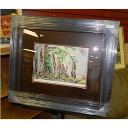 FRAMED LIMITED EDITION PRINT - INTO THE FIRE - PETER DANIELS - GALLERY ESTIMATE - $475