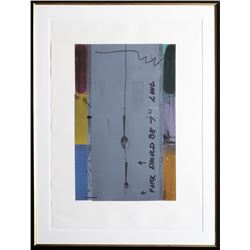 Jasper Johns, Screen Piece (Fork), Silkscreen