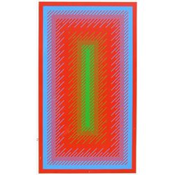 Richard Anuszkiewicz, Reflections IV (Panel 34), Hand-Painted Screenprint
