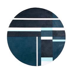 Ilya Bolotowsky, Blue Tondo, Oil Painting