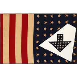 Paul von Ringelheim, Untitled - American Flag and Arrows (36), Oil Painting