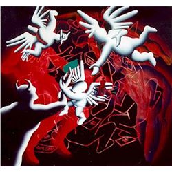 Mark Kostabi, Simply Irresistible, Oil Painting