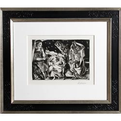 Pablo Picasso, Minotaure Aveugle guide par Marie-Therese, La Suite Vollard, Aquatint