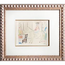 Pablo Picasso, Man on Horse from Comedie Humaine Suite, Lithograph