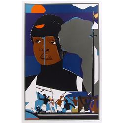 Romare Bearden, Slave Ship, Serigraph