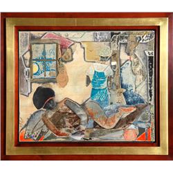 Romare Bearden, Sunrise Coffee, Collage and Mixed Media