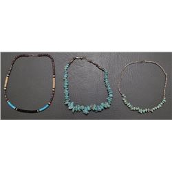 THREE PUEBLO CHOCKER/NECKLACE'S