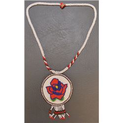 APACHE BEADED NECKLACE AND PENDANT