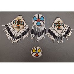 COLLECTION OF FOUR ZUNI BEADED ITEMS