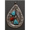 Image 1 : ZUNI SILVER PENDANT BY VIOLA CALAVAZA