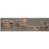 Image 1 : HOPI SILVER RING AND BRACELET SIGNED WITH LOGO
