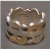 Image 4 : HOPI SILVER RING AND BRACELET SIGNED WITH LOGO