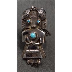 ZUNI SILVER KACHINA RING