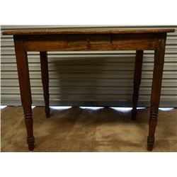 WOODEN TABLE WITH DRAWER