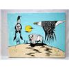 Image 1 : Original Sioux Hidatsa Painting by N. Goodreau