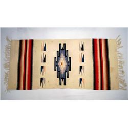 Vintage Mexican Woven Fringed Textile