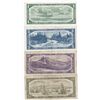Image 2 : 4 x 1954 Canada Bank Of Canada Notes, $1, $5, $10, $20