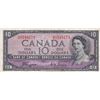 Image 1 : 1954 Bank Of Canada $10 Devil's Face Bank Note - F