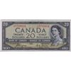 Image 1 : 1954 Bank Of Canada $20 Devil's Face Bank Note - BCS Certified VF-30