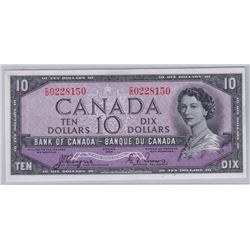 1954 Bank Of Canada $10 Devil's Face Bank Note - BCS Certified UNC 63