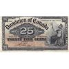 Image 1 : Dominion Of Canada 25-Cent Shinplaster Note