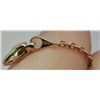 Image 4 : Delicate 18 Kt Rose Gold Chain Link Bracelet With Solid Cubic Cross Link