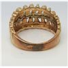 Image 5 : 24 Kt Yellow Gold & Diamond Weave Band - Size 5 3/4 - .13 CTW - Appraised