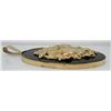 Image 3 : Large Custom Made Pendant - Womans 14 Kt Profile On Black Background
