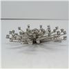 Image 2 : Large 18 Kt White Gold & Diamond Star Burst Brooch - 1.08 CTW - Appraised