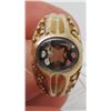 Image 2 : Men's 10 Kt Yellow Gold & Synthetic Colour Change Sapphire Ring - Size 8 1/2 - Appraised