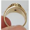 Image 3 : Men's 10 Kt Yellow Gold & Synthetic Colour Change Sapphire Ring - Size 8 1/2 - Appraised