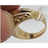 Image 4 : Men's 10 Kt Yellow Gold & Synthetic Colour Change Sapphire Ring - Size 8 1/2 - Appraised