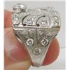Image 2 : Custom Made 14 KT White Gold & Diamond Ring - 1.05 CTW - Appraised Value $ 6150