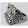 Image 3 : Custom Made 14 KT White Gold & Diamond Ring - 1.05 CTW - Appraised Value $ 6150