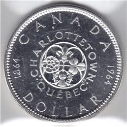 1964 Canada ICCS Graded Silver $1 Dollar Coin - PL 65