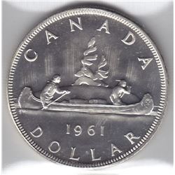 1961 Canada ICCS Graded Silver $1 - PL 66