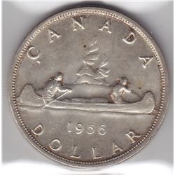 1956 Canada ICCS Graded Silver $1 Dollar Coin - MS 63