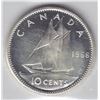 Image 1 : 1966 Canada ICCS Graded Silver 10-Cent Dime Coin - PL 66