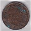 Image 1 : 1902 Canada ICCS Graded Large 1-Cent Coin - MS 62 - Trace Red