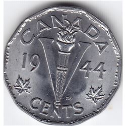 1944 Canada 5-Cent Coin With Die Crack