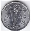 Image 1 : 1944 Canada 5-Cent Coin With Die Crack