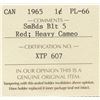 Image 3 : 1965 Canada ICCS Graded Small 1-Cent Penny Coin - PL 66 - Variation