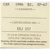 Image 3 : 1996 Canada ICCS Graded $2 Twonie Coin - SP 67