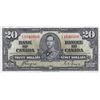 Image 1 : 1937 Bank Of Canada $20 Bank Note - Coyne/Towers