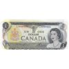 Image 1 : 1973 Bank Of Canada $1 Bank Note - Out Of Registar Cutting Error