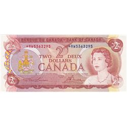 1974 Bank Of Canada $2  Replacement Bank Note - R/W Series