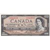 Image 1 : 1954 Bank Of Canada $100 Bank Note - B/J Series - VF