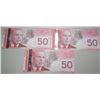 Image 1 : 3 Consecutive 2004 Bank Of Canada $50 Bank Notes
